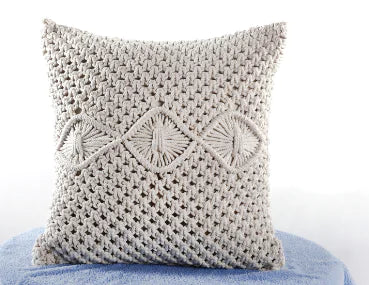 Funda de almohada con borlas – estilo boho y comodidad